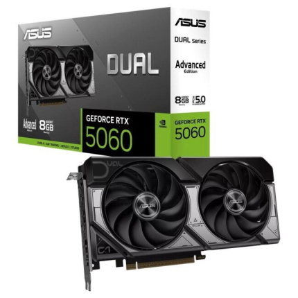 Asus GeForce RTX 5060 8GB GDDR7 DUAL OC Advanced Κάρτα Γραφικών <span style="color: white; visibility:visible;">4711636627450</span>