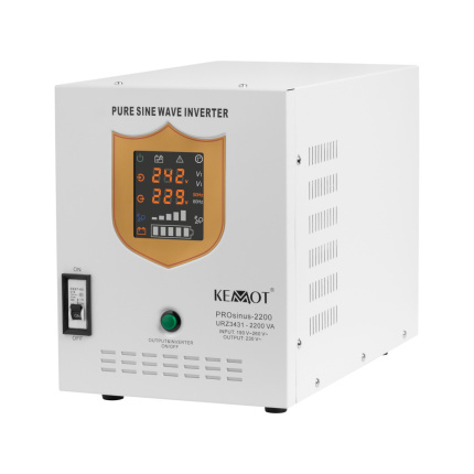 Emergency Power Supply Kemot Prosinus-2200 Pure Sinusoidal Waveform Ła Function <span style="color: white; visibility:visible;">5901890074490</span>