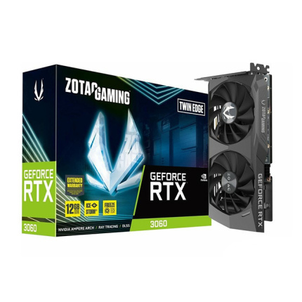 Zotac GeForce RTX 3060 12GB GDDR6 Twin Edge OC Κάρτα Γραφικών ZT-A30600E2-10M <span style="color: white; visibility:visible;">8886307704399</span>