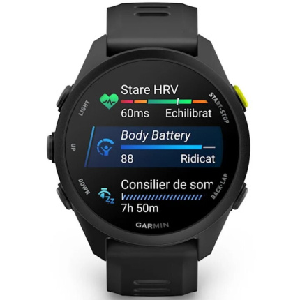 Garmin Forerunner 70 43mm Αδιάβροχο Smartwatch με Παλμογράφο (Μαύρο) <span style="color: white; visibility:visible;">0753759368357</span>