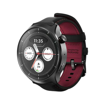 Motorola Moto Watch Ultra Stainless Steel 46mm Αδιάβροχο με eSIM και Παλμογράφο (Gunmetal) <span style="color: white; visibility:visible;">0840493624327</span>