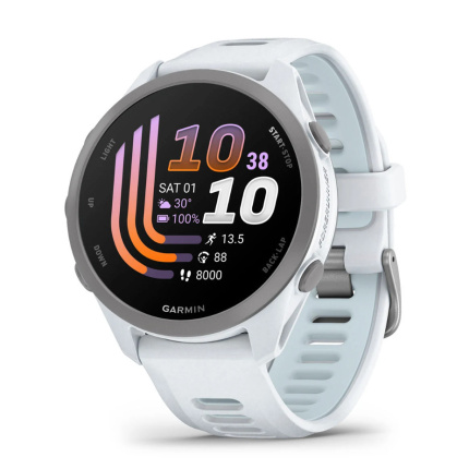 Garmin Forerunner 170 43mm Αδιάβροχο Smartwatch με Παλμογράφο (Whitestone with Whitestone/Cloud Blue Band) <span style="color: white; visibility:visible;">0753759368302</span>