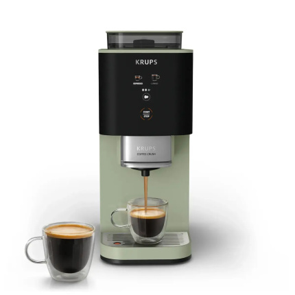 Krups Αυτόματη Μηχανή Espresso 1450W Πίεσης 15bar με Μύλο Άλεσης Πράσινη SA401LE0 <span style="color: white; visibility:visible;">3016661181597</span>