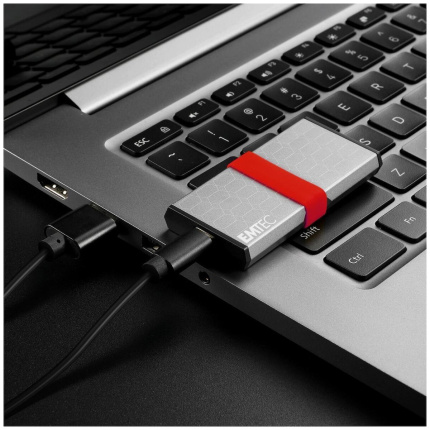 Emtec 256GB USB 2.0 SSD Stick με σύνδεση USB-C Γκρι <span style="color: white; visibility:visible;">3126170183484</span>